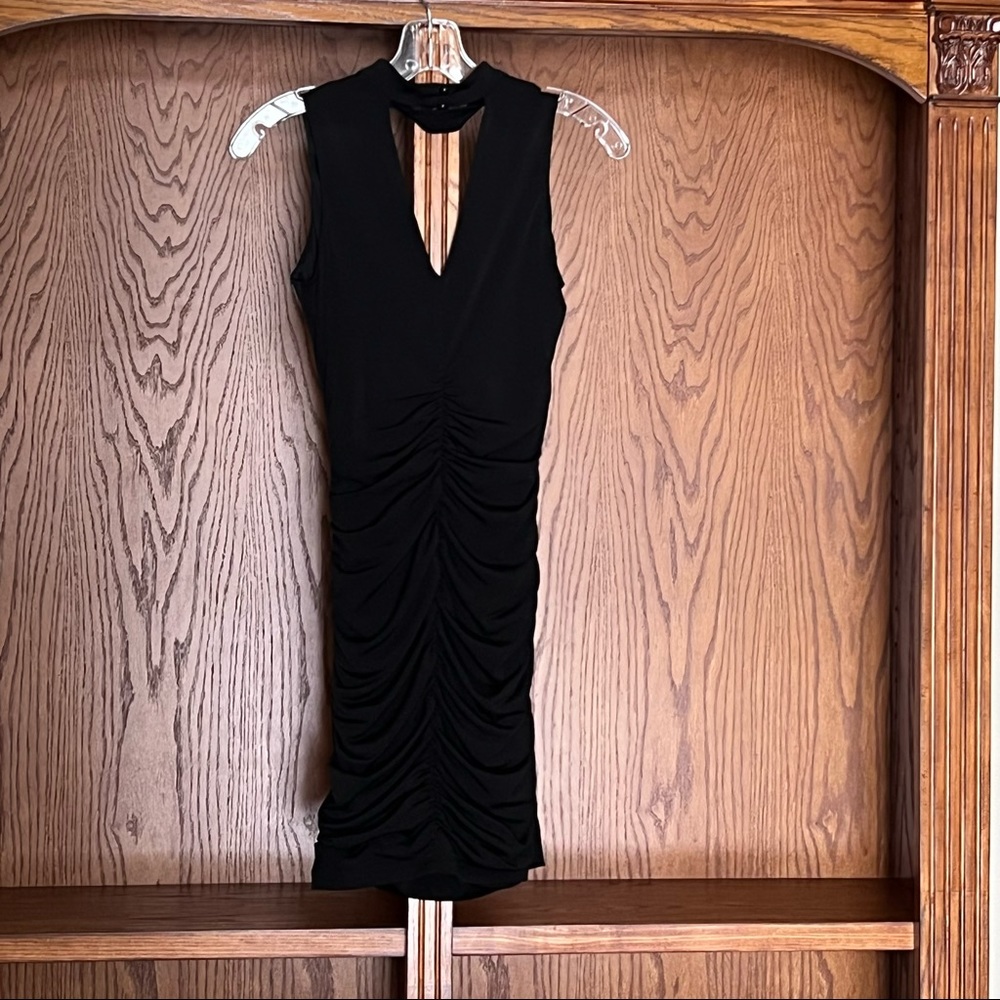 LITTLE Black Party Dress - XS - Ruched, Sleeveless, Vneck I.N. San Fran